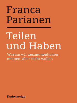 cover image of Teilen und Haben
